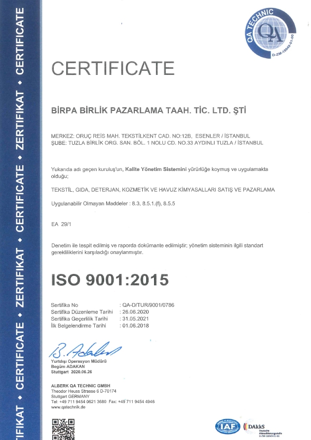 ISO:9001 2015